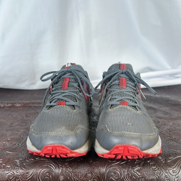 Gray and Red Running Shoes - Picture 2 of 6